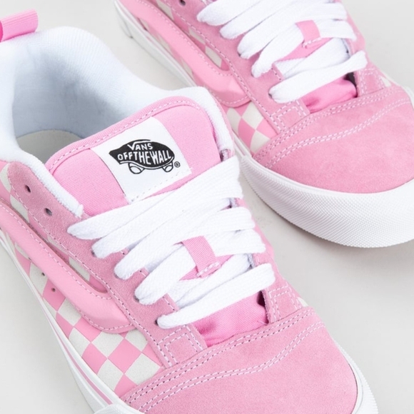 Vans Pink Knu Skool Prism Pink Checkered Women's Sneakers Size 6.5 Brand New - Picture 4 of 16